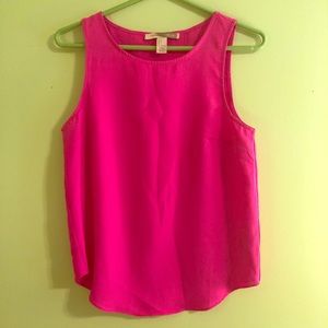 Bright Pink Open Back Tank